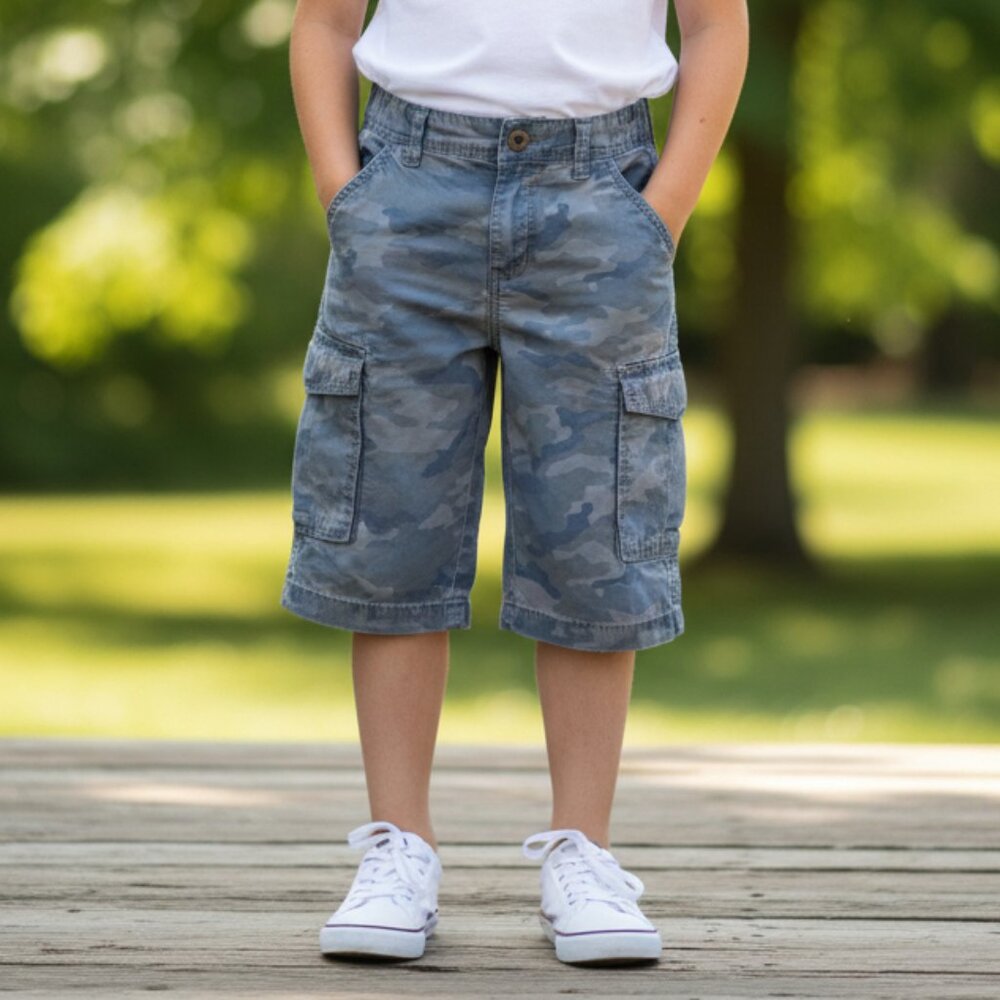 EPIC THREADS Camo Cargo Long Shorts Boys 8 Camoflauge Board Short NORDSTROM